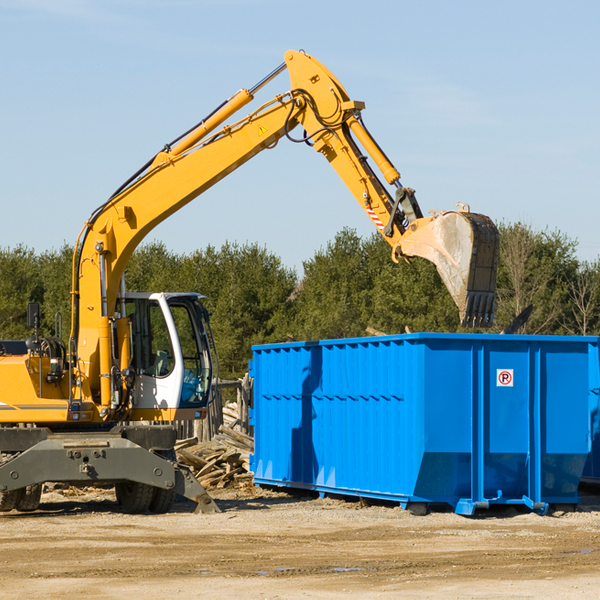 are there any restrictions on where a residential dumpster can be placed in Fronton